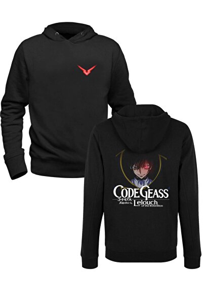 Alfa Tshirt سويت شيرت مطبوع باللون الأسود للأطفال من Code Geass