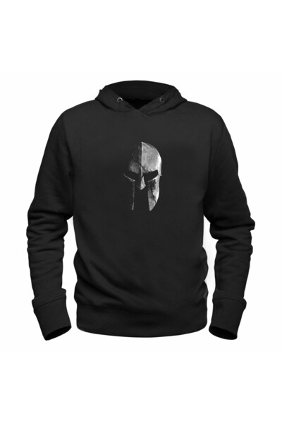 Alfa Tshirt سويت شيرت أسود مطبوع رقميًا من سبارتان