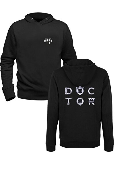 Alfa Tshirt Dr Who Printed Black Front and Back Printed Children's Sweatshirt