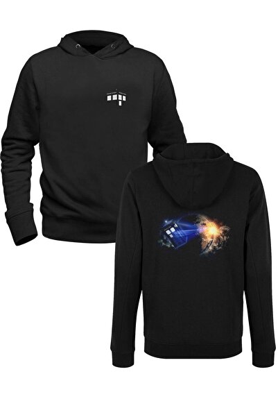 Alfa Tshirt Dr Who Printed Black Front and Back Printed Children's Sweatshirt