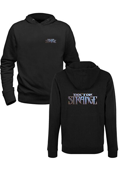 Alfa Tshirt Dr.strange Printed Black Front and Back Printed Sweatshirt
