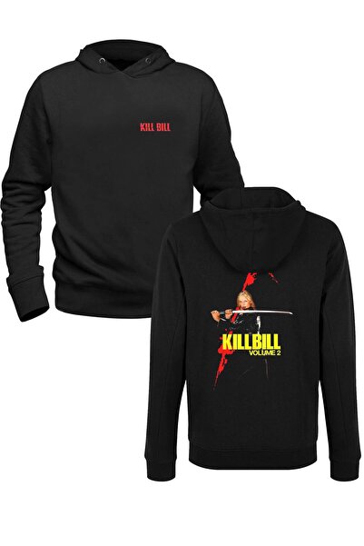 Alfa Tshirt Kill Bill Black Front and Back Printed Children's Sweatshirt