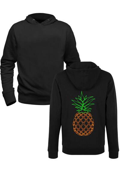 Alfa Tshirt Pineapple Digital Printed Black Front Back Children's Printed Swe...