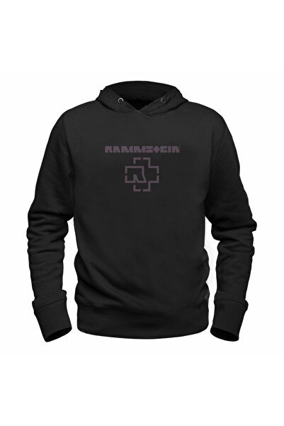 Alfa Tshirt سويت شيرت أسود للأطفال مطبوع عليه صورة رامشتاين
