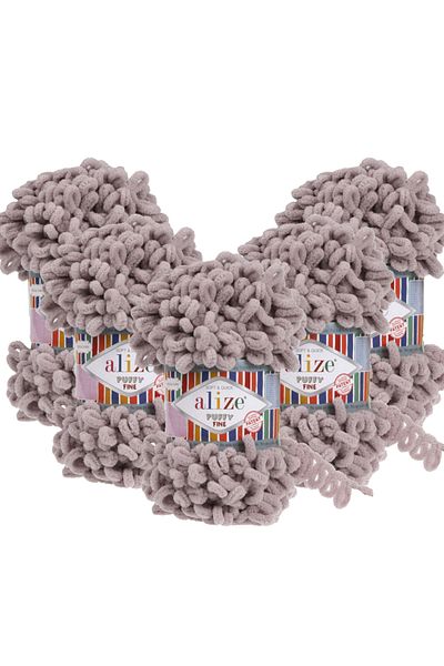 Alize Puffy Fine 5 τεμαχίων 268 Mink Πλεκτό νήμα