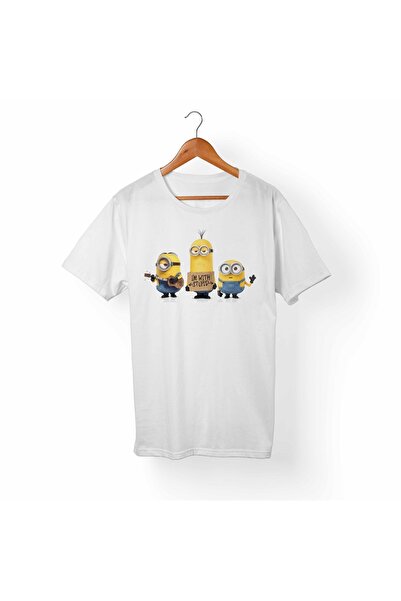 Alfa Tshirt تي شيرت أبيض للأطفال من Minions