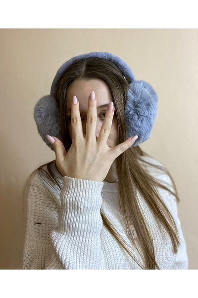 sema aksesuar Culoarea Albastră Protecție împotriva Frigului Moale Cască pentru urechi cu blană de iarnă - Moale