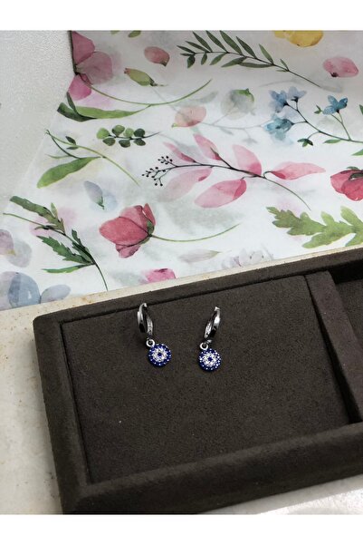 GÜMÜŞ Nazar boncuklu Gümüş Küpe