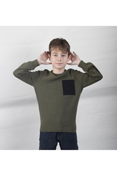 ALEXANDERGARDI CHILDREN'S KNITWEAR SWEATER WITH POCKET DETAIL(C22-18937)