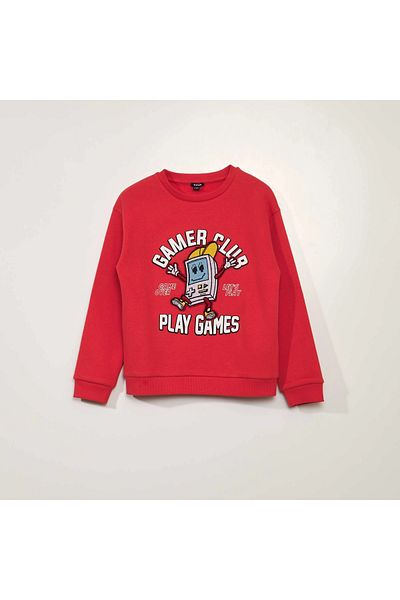 Zeyder Kids Boy's Embroidery Detailed Sweatshirt