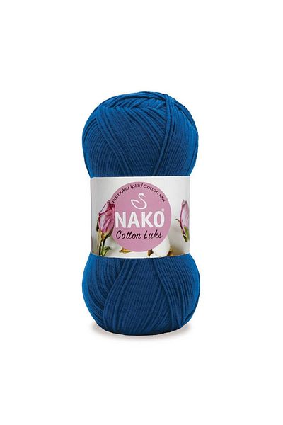 NAKO Βαμβακερό νήμα πλεξίματος πολυτελείας 100 gr Αριθμός χρώματος: 97562 SAKS BLUE