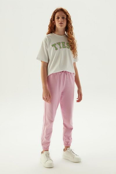 Tyess Pantaloni de sport roz pentru fete BG Store