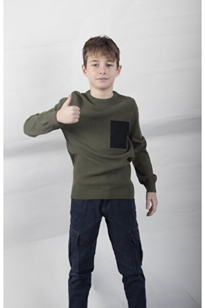 ALEXANDERGARDI CHILDREN'S KNITWEAR SWEATER WITH POCKET DETAIL(C22-18937)