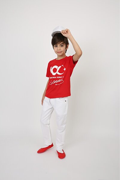 nacar çarşı Băiatul 100. Set tricou și pantaloni Anul Nou 23 aprilie 29 octom...