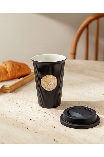Madame Coco Grand Gold Becher - Schwarz - 340 ml