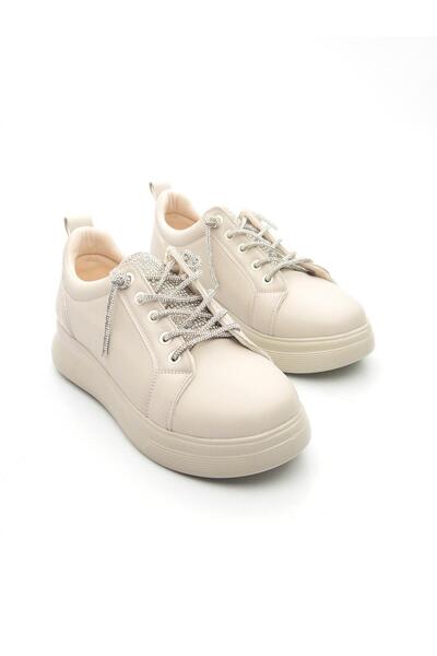 potinonline Divamod 1308 Kadın Taşlı Sneaker Ayakkabı