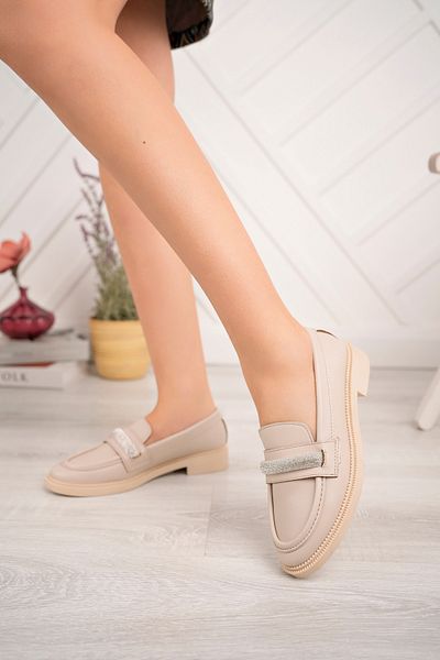 Nexs Γυναικεία Μπεζ Skin Loafer Stone Παπούτσια