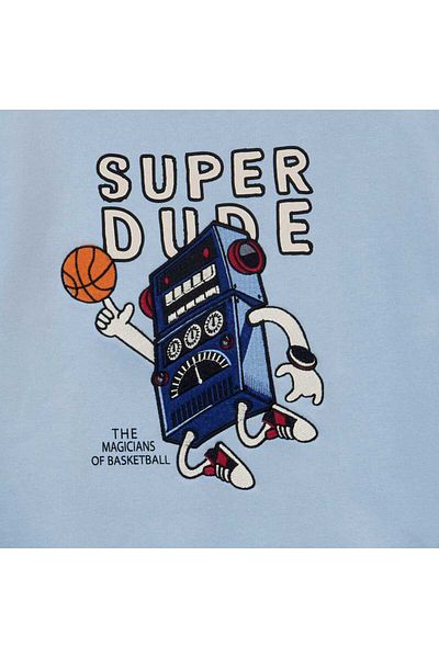 Zeyder Kids Boy's Embroidery Detailed Sweatshirt