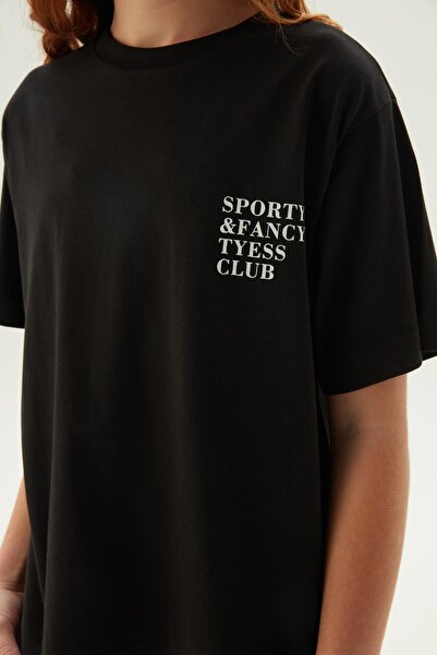 Tyess BG Store Girls' Black T-Shirt