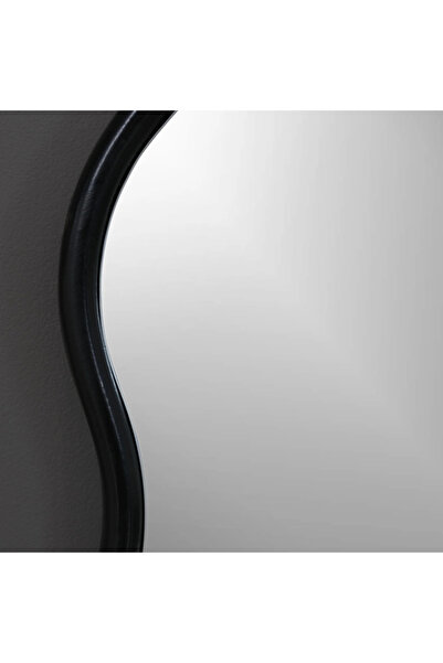 MKS Design 80x80 Dalgalı Yuvarlak Duvar Dekor Aynası / Asimetrik Ayna / Konsol Aynası / Düzensiz Ayna
