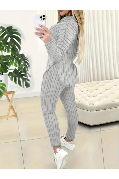 Viyamo Women's Long Sleeve Raised Camisole Hooded Double Set