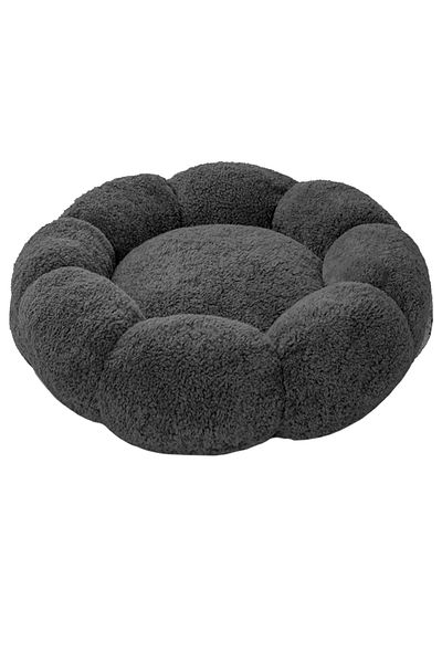 Patiderm Bubble Plush Cat Dog Bed-Grey