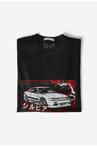 Alfa Tshirt Παιδικό μαύρο μπλουζάκι με στάμπα αυτοκινήτου
