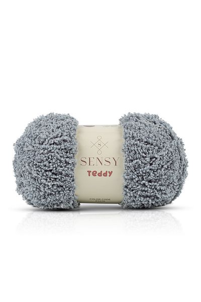 SENSY Teddy Hand Knitting Thread Blanket Rope Sweater Rope Cardigan Rope Scarf Rope Beanie Rope Knitting Rope Gray