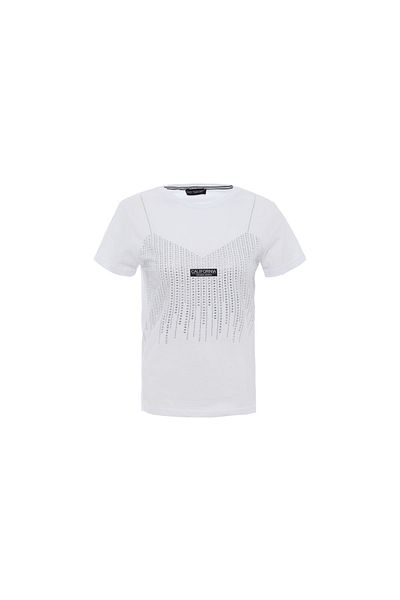 Quzu Tricou alb cu accesorii de piatra
