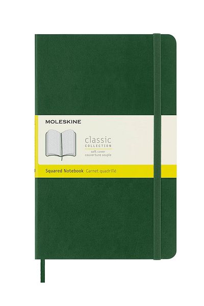 Moleskine Classic Collection Notebook Large 13x21cm Soft Cover Checkered 240 Sheets