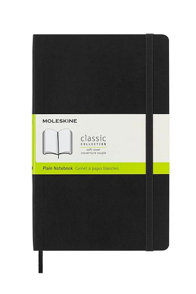 Moleskine Classic Collection Notebook Large 13x21cm Soft Cover Unlined 240 Sheets