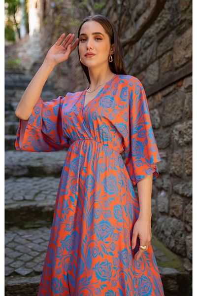 GDS BUTİK Rochie cu două piepte cu fantă în față