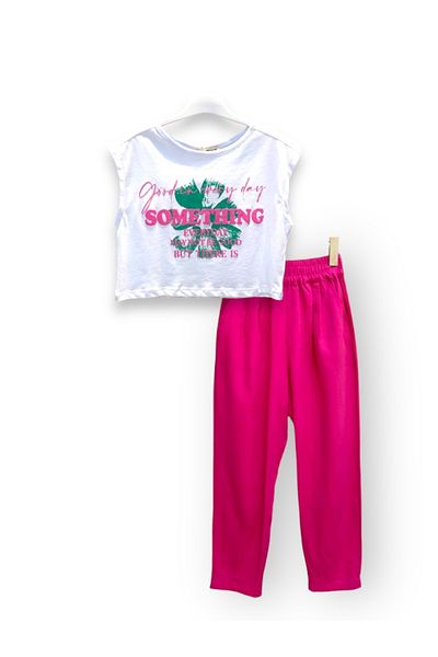 Çikoby Σετ παντελόνι και Crop T-Shirt για κορίτσια