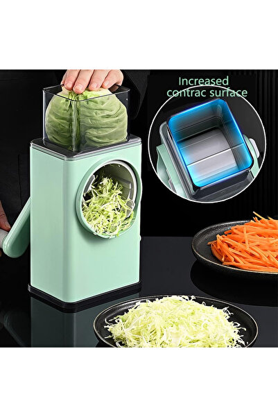 btm home Çelik Bıçaklı Çok Fonksiyonlu Sebze & Meyve Kesici – Pratik El Rondo...