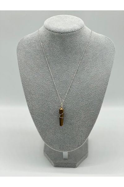 Hobimos 100% Original Natural Stone Women's Necklace Tiger Eye