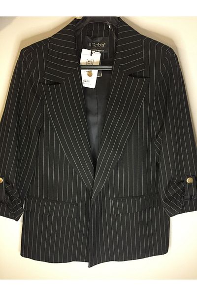 Robin Black Blazer Jacket - Stylish and Comfortable