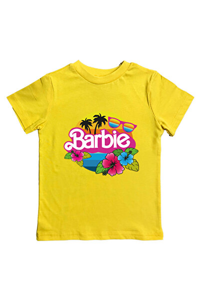 Barbie Καλοκαιρινό Παιδικό T-Shirt - Βαμβακερό χτενισμένο με στάμπα