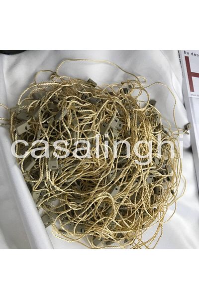 bisaccia Color Optional Locking Rope Gold Yellow Tag Rope Colored Hanging Rope - 100 Pieces