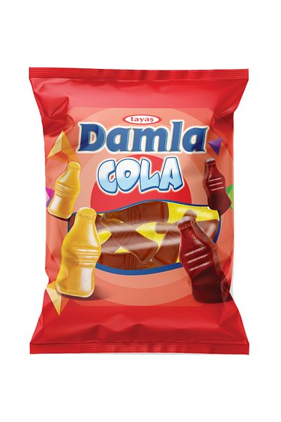 TAYAŞ Oily Cola Tayaş Damla Gummy - 80 g Sugar X12