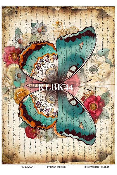 LİNEART Lineart Brass Decopage KLBK44 29x42cm