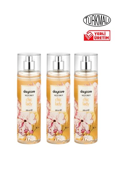 Daycare Vücut Spreyi 200 Ml 3 Lü Chic Lady