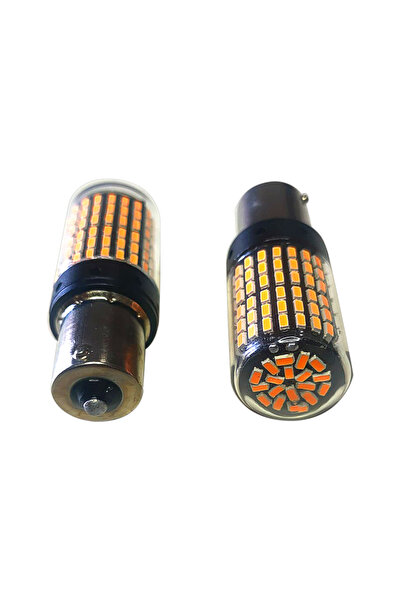Arcars 12V 93 144 Led - Tek Duy - Şeffaf Turuncu Ampul