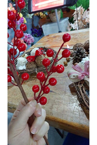 lolipophobi Kokina Dalı, Kokina,2 Adet Yapay Kokina, Yapay Çiçek, Dekor, Yılbaşı