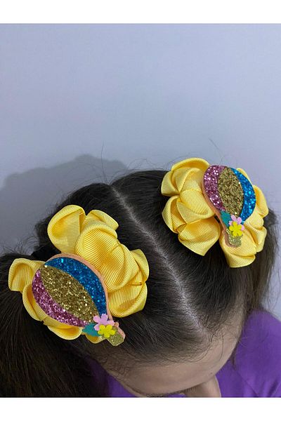 Stil Tasarım Toka Shiny 2-Piece Buckle with Yellow Balloon