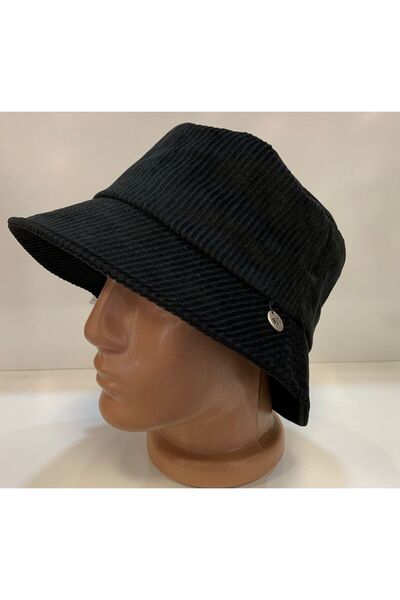 Suyutti ARICI STORE KIŞLIK KADİFE SİYAH RENGİ FÖTR BALIKÇI ŞAPKA