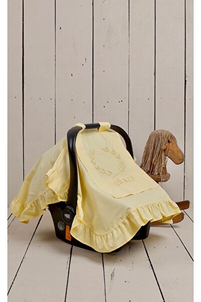 JUNİPERUS Fırfırlı Kişiye Özel Nakışlı Puset Örtüsü