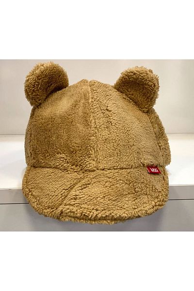 Kitti ARICI STORE 1-4 YEARS OLD CHILDREN'S PLUSH WINTER CAMEL COLOR HAT