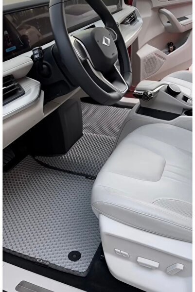 Genel Markalar Togg T10x Eva Akıllı Oto Paspas Acık Gri-gri Şerit