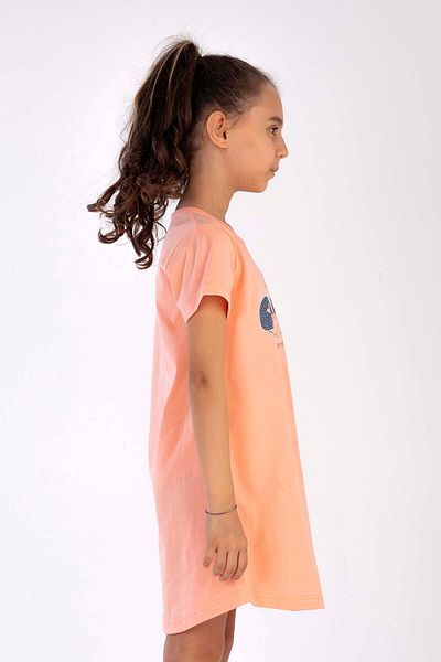 VİENETTA Girl's P.supreme O Neck Short Sleeve Skirted Oval Tunik,212708