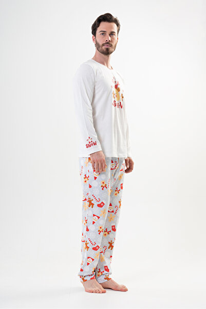 VİENETTA Cotton Men's Long Sleeve Pajama Set
,204167
